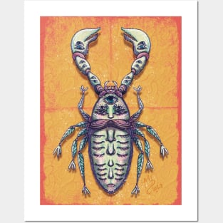 Surreal Insects - moustache Posters and Art